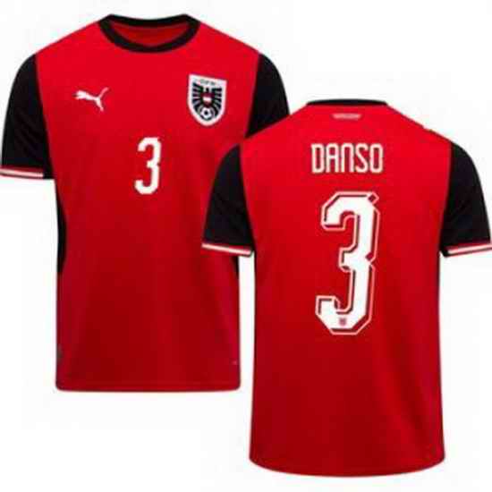 Youth 3 Austria Kevin Danso World Cup Away Replica Jersey  1